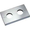 Megaro rosetón doble tipo Copenhague cromado...