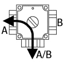 First 3-Wege Umschaltventil Rotodivert EMV 110 F3L, DN25 (1"") mit Stellantrieb NEU