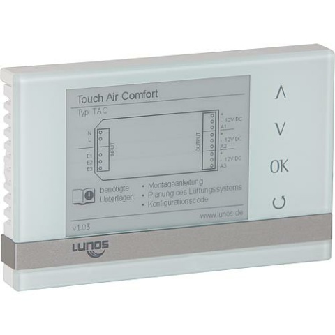 Lunos Touch Air comfort control for e² and E go, incl. installation box 039 946 NEW