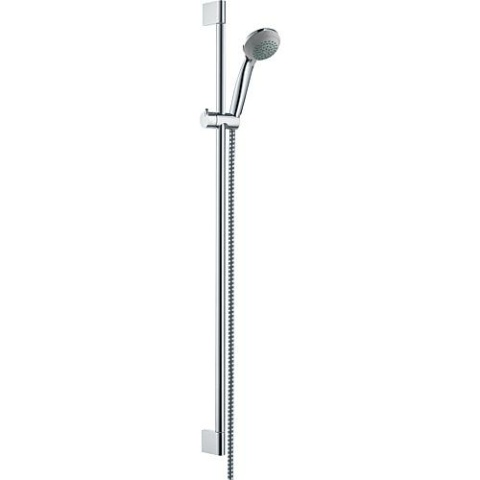 Hansgrohe Conjunto de ducha Crometta 85 Vario/Unica Crometta 650 mm, 2 tipos de rociador Ø 85 mm cromo NUEVO