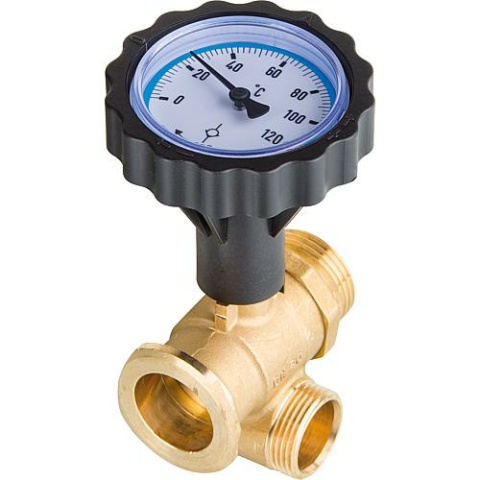 Weinmann & Schanz Solar ball valve Easyflow return with RSK 1"" AG x pump flange 0368M04/G/TER-B NEW
