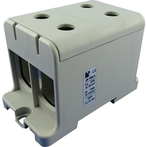 Borne universal Pollmann UK 95/2 A, 2 vías, gris NUEVO