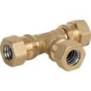 Fitting for spiral pipe T-piece DN32, brass, with...