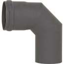 MCZ Pellet-Abgasrohr-Bogen 90° Drm. 80mm, lackiert...