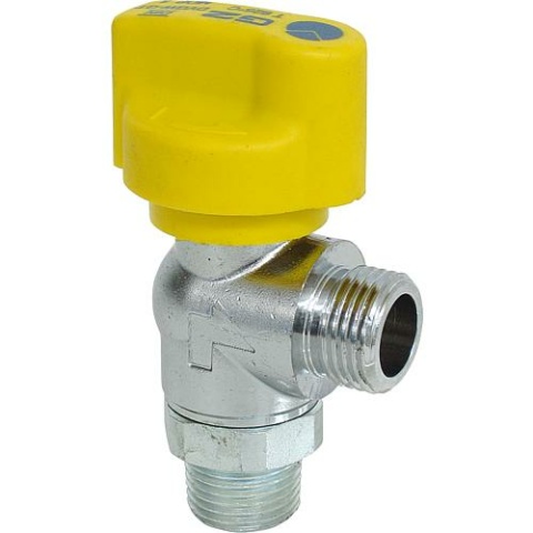 Valvola a sfera di intercettazione gas Teco DN 15 1/2"" per collegamento tubo dangolo con TAS NEW