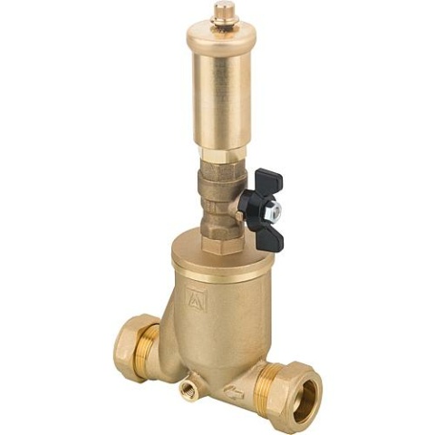 Afriso Solar-Luftabscheiderkombination mit Kugelhahn bis max 150°C 77850 NEU