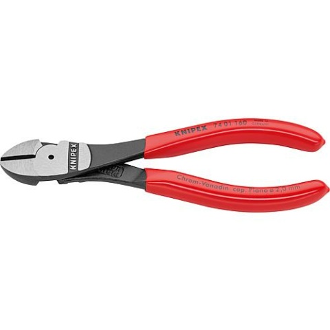 Knipex Kraft diagonal cutters polished plastic coated length 250mm 74 01 250 NEW