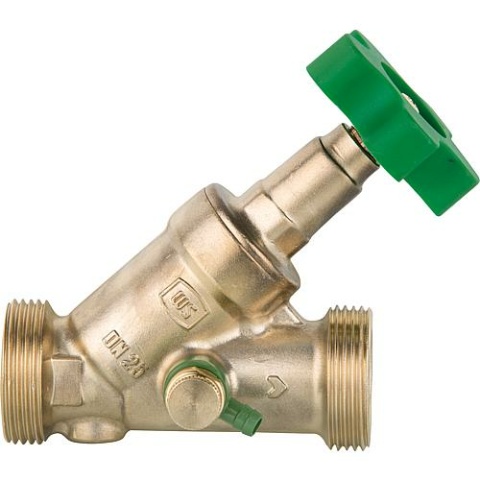 WS free-flow valve DN40(1 1/2"") non-st.spindle with drain 1 3/4""AG,flatd. NEW