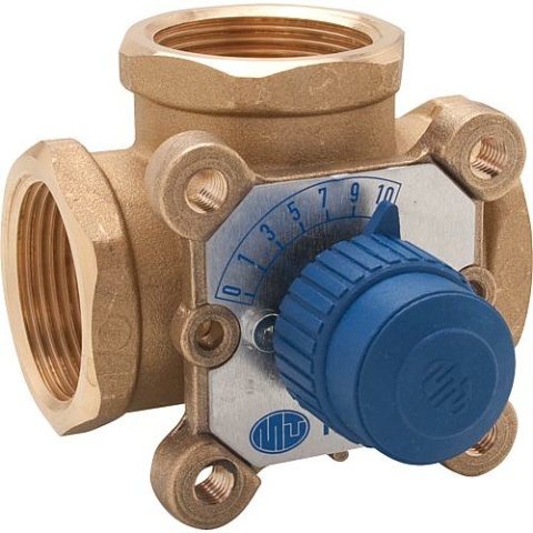 Mezclador mutuo de tres vías de latón tipo 3000 R DN 32, KVS 18 NUEVO