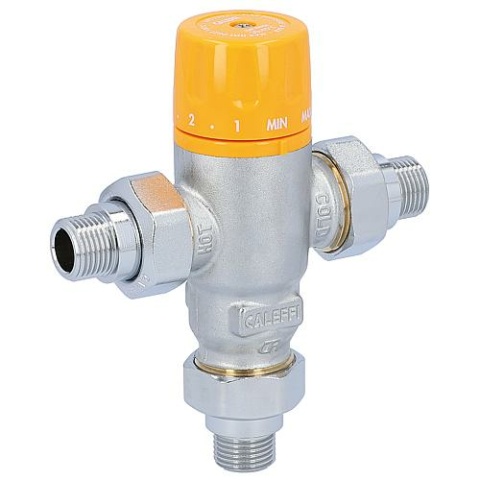 Caleffi Solar Thermomischer 1/2"" einstellbar von 30°-65°C 252140 NEU