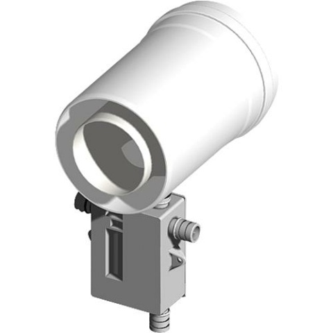 SEM plastic gas flue system condensate drain, vertical and horizontal with siphon DN 80/125 NEW