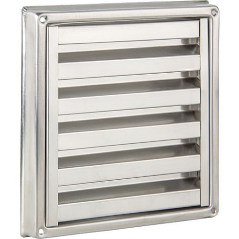 Ventilation grille SMF 190 stainless steel integrated fly screen New