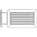 Upmann Außengitter mit Rückstauklappe System...