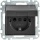 Merten Schuko socket outlet with hinged cover, System M, IP44, anthracite, 1 piece MEG2314-0414 NEW