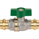 Effebi brass ball valve press fitting with wing handle 22...