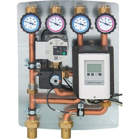 Módulo hidráulico Evenes Easyflow Logic circuito directo, circuito mezclador. con mando NUEVO