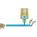 Serranda anticolpo dariete Caleffi 1/2"" AG 525040 NUOVO