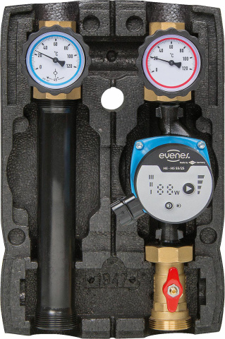 Evenes verwarmingscircuitset Easyflow Basic ongemengd, DN25 (1""), pomp HE-HS 55-25 NIEUW