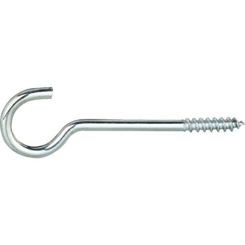 Gancho de techo con hilo de madera galvanizado 3,8 x 80 PU 100 piezas 4001796034084 NUEVO