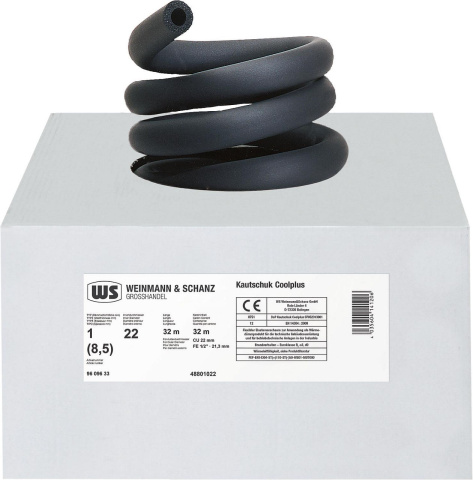 Weinmann & Schanz rubber insulation K 28 mm insulation thickness 8.5 mm 1 box 27 m endless NEW