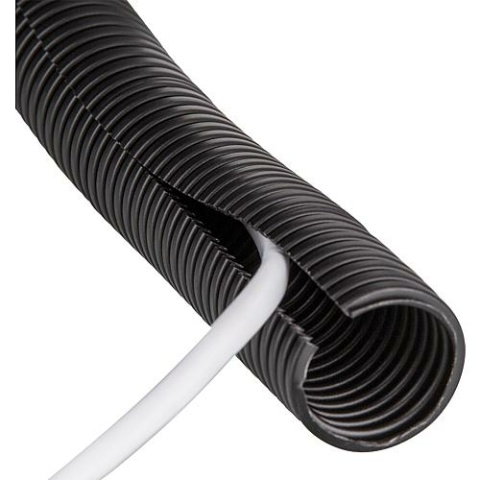 Maincor corrugated plastic pipe slotted PP-mod, NW29 black roll a 25m NEW