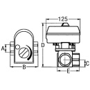 Primo miscelatore a 3 vie Euromix MV 120/540, DN25(1"")IG, con attuatore 230V, a 3 punti NUOVO