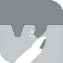 Doccetta Evenes Cubo angolare a 1 getto tipo cromo NUOVO