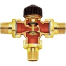 Vanne dinversion trois voies HEIMEIER IMI DN15 (1/2"") NOUVEAU