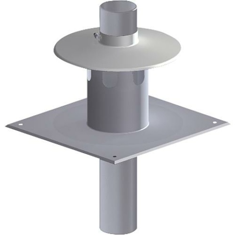 Système de conduits de fumée en plastique SEM Jeu de buses Uni (avec pince de centrage) - DN 80 NOUVEAUTÉ