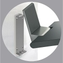 Normbau Siège rabattable Cavere Vario avec plaque de base, 450 x 462mm NOUVEAU