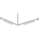 Normbau Duschvorhangstange Nylon Farbe: Weiß 19...