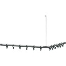 Normbau shower curtain rail Cavere, 1500x1500mm,...