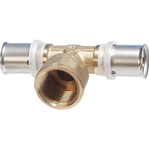 WS Pressfitting for MSVR TH contour T-piece with thread, 40x3.5mm - 11/4"" - 40x3.5mm NEW