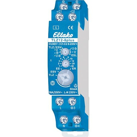 Eltako TLZ12-8 Plus staircase time switch, 1 NO contact 16A 23100832 NEW