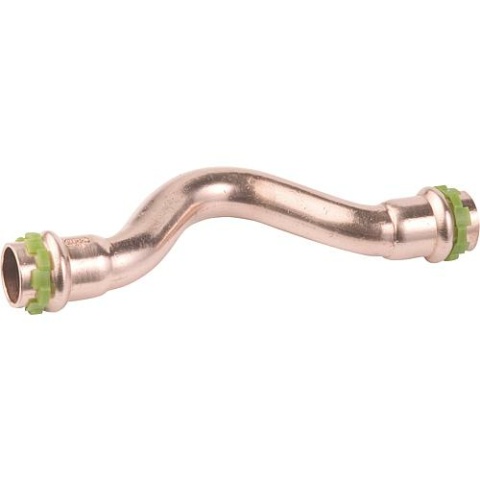 Raccord à sertir en cuivre Aalberts, contour V, coude de décharge Ø 22 mm, type P5085, i/i 5085VW22 NOUVEAU