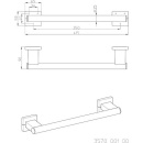 Emco grab rail System 2 chrome, 415mm, incl. fixing material NEW