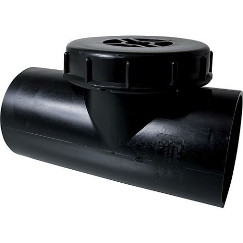 Pieza de limpieza Valsir 90° PEHD con tapa de cierre D=90, DN=90 NUEVO