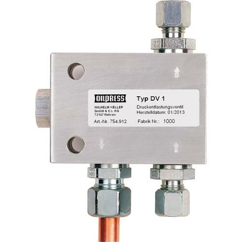 Oilpress Keller valvola di sicurezza DV 1, per unità di accumulo 754912 NUOVO