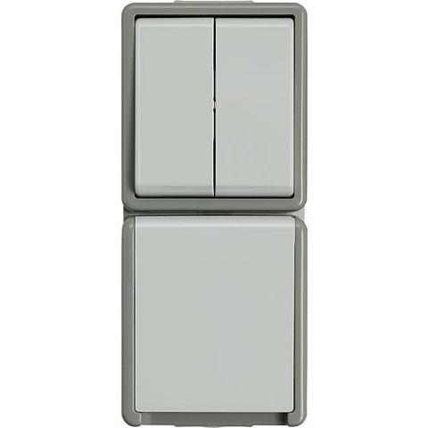 Siemens AP series switch combination socket outlet with hinged cover NEW