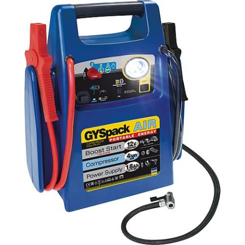 GYS jump starter 3 in 1 Gyspack Air 400, netonafhankelijk, 12V, compressor 4 bar 26322 NIEUW