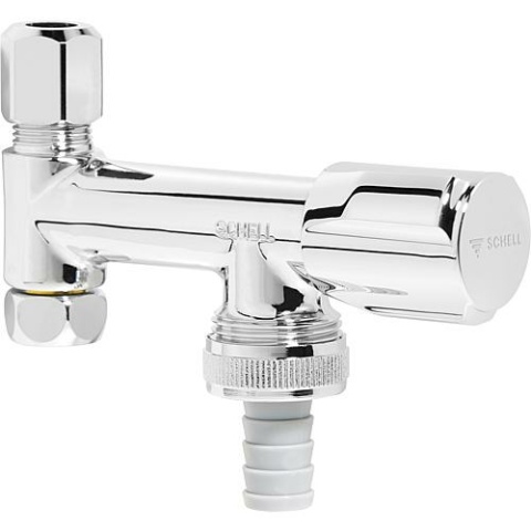 Schell zawór urządzenia COMFORT Uchwyt Comfort + nasadka smarowa + przyłącze zaworu G3/8 AG/DN 10, chrom 33740699 NOWOŚĆ