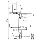 Mechaniczny wyłącznik niskiego poziomu wody Afriso typu WMS-WP6 11/4"" z gniazdem do wspawania DN20 42300 NOWOŚĆ