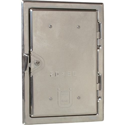 Möck Kamintüre aus Edelstahl V2A 20 x 30 cm 806 503 400 NEU