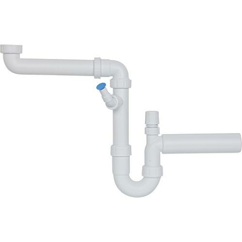 Otto Haas PP-Raumsparsiphon DN40 (11/2"") mit Rohrbelüfter,Abgangsrohr DN50 NEU