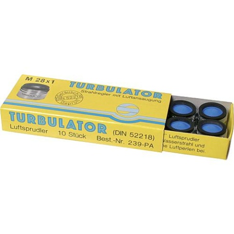 Rüscho pod tube aerator with air intake M 28 x 1 AG 10 pieces with test mark NEW