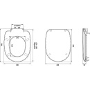 Evenes WC-Sitz Vermelho,weiß,Softclose, aus Duroplast,Edelstahlscharnier NEU