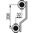 Evenes heating circuit manifold type M5.9, DN25(1"") brass, 9 heating circuits, with regulating valves NEW
