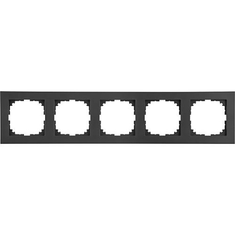 Merten M-Pure 5-gang frame, anthracite, 1 piece MEG4050-3614 NEW