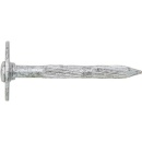 Clou en acier cannelé avec rondelle Drm :...