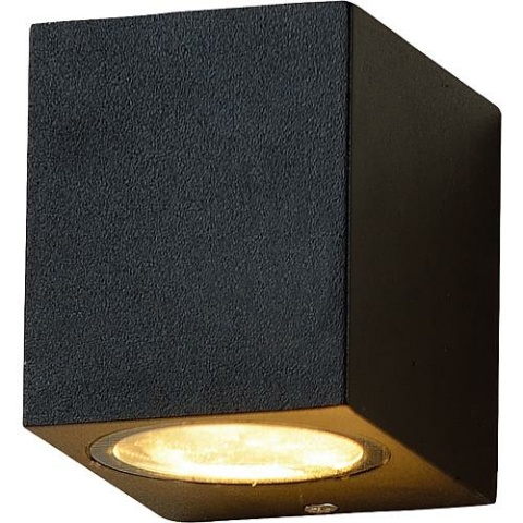 LEDs light LED outdoor light bottom light outlet, angular, with GU10 base, IP54, black matt 1000501 NEW
